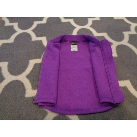 New Patagonia Synchilla Baby Purple Vest Size 12 Months Full Zip Fleece - Picture 4 of 5
